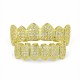 Gold Plated Glittering Diamonds Tooth Polisher Cap Bottom Mouth