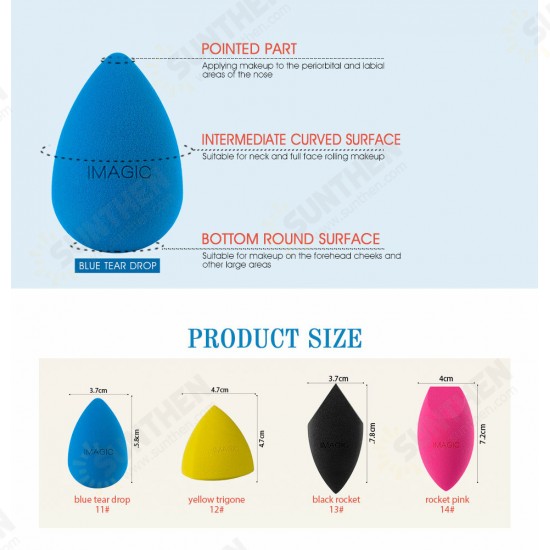 Professional Foundation Makeup Sponge Geometric Section Soft Makeup Puff