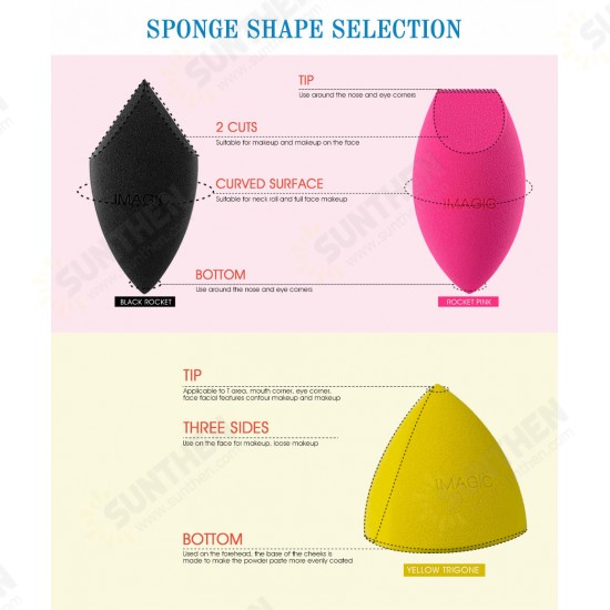 Professional Foundation Makeup Sponge Geometric Section Soft Makeup Puff