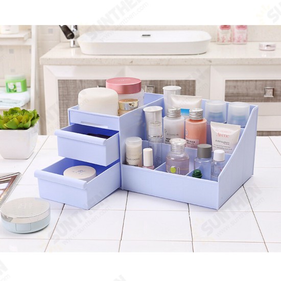 Large Capacity Cosmetic Organizer Storage Box Drawer Dressing Table Skin Care Rack House Container Sundries Makeup Organizer