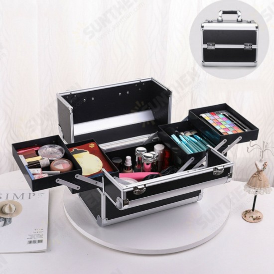 Makeup Box Large Capacity Portable Manicure Tattoo Toolbox Cosmetic Bag Female Portable