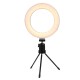 Photography LED Mirrors Selfie Ring Light 260MM Dimmable Camera Phone Lamp Fill Light with Table Tripods Phone Holder