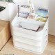 Plastic Cosmetic Drawer Makeup Organizer Jewelry Container Baby Storage Box DIY Multi-layer Nail Casket Holder Bathroom Desktop Case