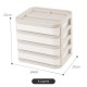 Plastic Cosmetic Drawer Makeup Organizer Jewelry Container Baby Storage Box DIY Multi-layer Nail Casket Holder Bathroom Desktop Case