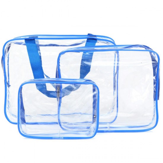 Portable Clear PVC Organizer Bags Makeup Travel Waterproof Toiletry