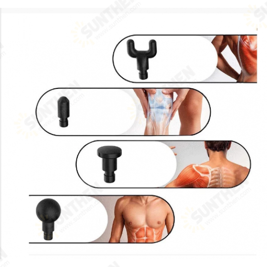 32 Gears LCD Massage Guns Type-C Rechargeable Deep Muscle Massager Guns Vibration Therapy Body Pain Relief Device