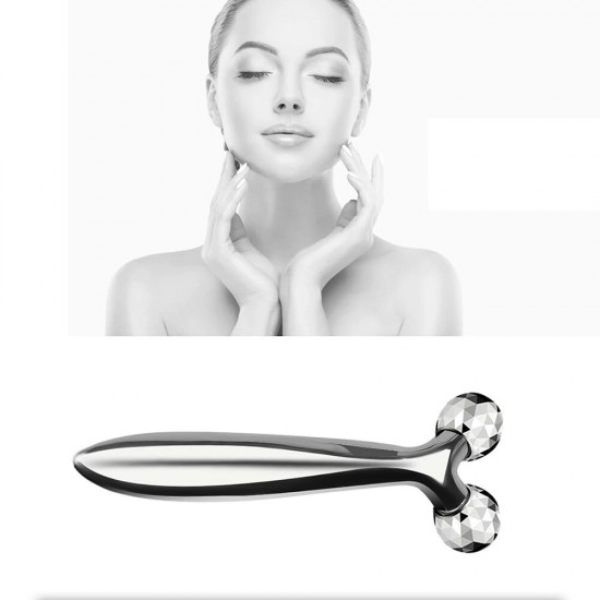 3D Roller Facial Massager Lift Skin Tightening Wrinkle Bar 360° Rotate Thin Face Massage Tool Y Shape Massager