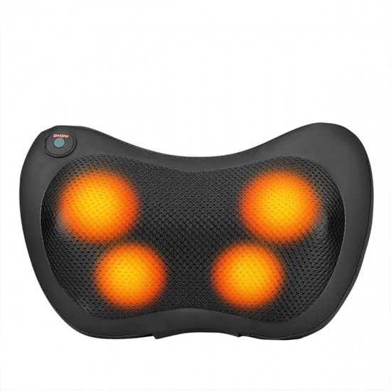 4/8 Heads Electric Shiatsu Massager Pillow Infrared Heating Back Neck Pillow Car Seat Cushion Electric Massager