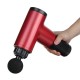 7200rpm 2500mah LCD Electric Fascia Massager 6 Speeds Muscle Pain Relief Therapy Device W/ 4 Head