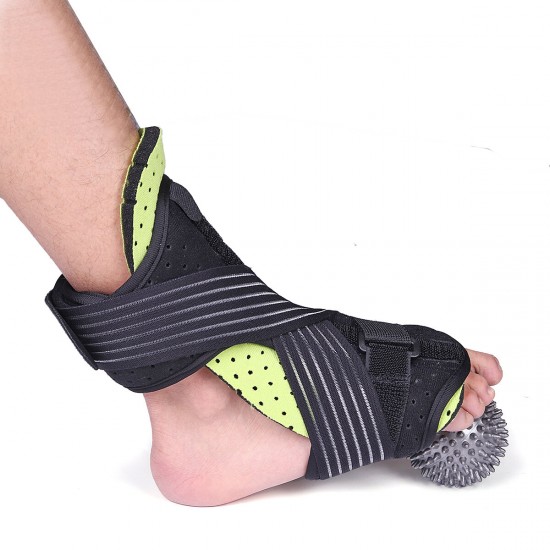 Dorsal Plantar Fasciitis Brace Ankle Support Tendonitis Night Splint Heel + Massage Ball