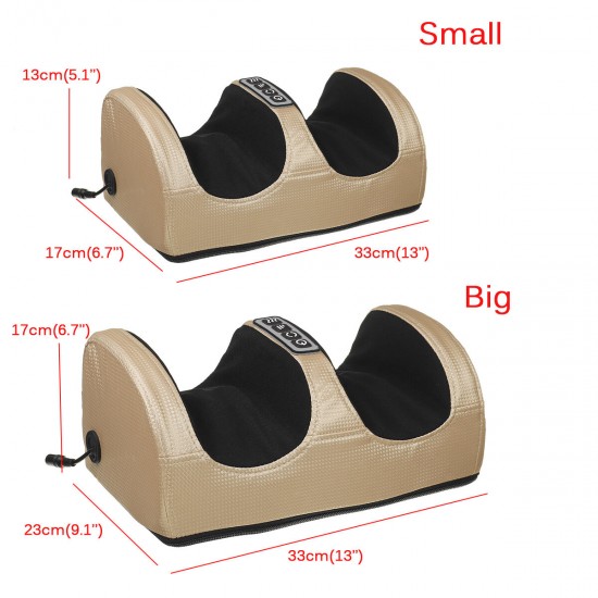 Electric Foot Massager Calf Leg Massage Heated Shiatsu Kneading Rolling Machine