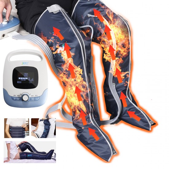 Hot Compress Leg Massager LCD Display Five-gear Pressure Adjustment Pneumatic Air Wave Massager Timing Leg Massager