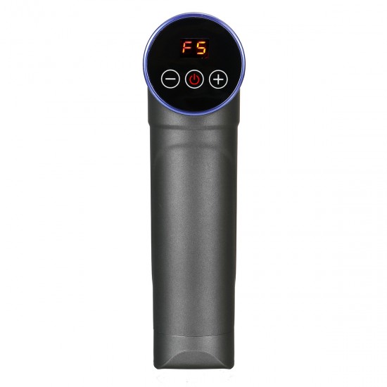 LED Rechargeable Electric Fascial Massager Muscle Pain Relax Therapy Massager + 4/8 Heads