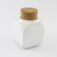 Manicure Tool Mini 10ml Ceramic Glass Dappen Dish Bottle Acrylic Liquid Glitter Powder Bowl Cup Container With Wood Lid