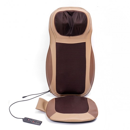 Multifunctional Back Massage Cushion Car Home Dual-use Shoulder Waist Full Body Massage Cushion 3-stall Vibration Heating Back Massage Pads