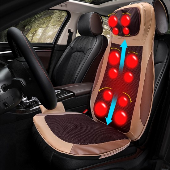 Multifunctional Back Massage Cushion Car Home Dual-use Shoulder Waist Full Body Massage Cushion 3-stall Vibration Heating Back Massage Pads