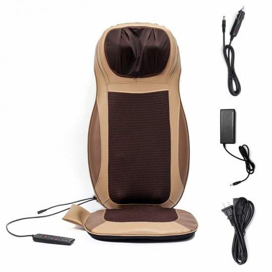 Multifunctional Back Massage Cushion Car Home Dual-use Shoulder Waist Full Body Massage Cushion 3-stall Vibration Heating Back Massage Pads