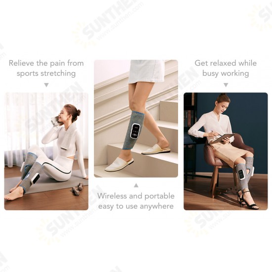 2PCS BM3-E Leg Massager Calf Massager Heating Compress Leg Protector Air Pressure Kneading Wireless Portable Relaxation Kneading Leg