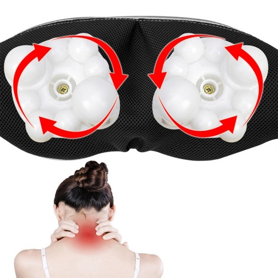 U Shape Electrical Shiatsu Back Neck Shoulder Body Massager Infrared Heated 4D Kneading Car/Home Massage Shawl Device