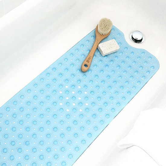 KC-BM23 Rectangle Non-Slip Mat Machine Washable Bathtub Sution Cup Mat Clear Antibacterial