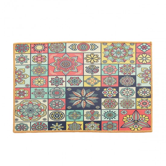 Polyester Carpet Rug Bedside Rug Geometric Floor Mat Living Room Bedroom Carpet for Home Decor