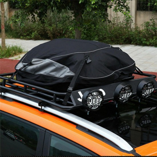 Waterproof Car Roof Top Rack Bag Cargo Carrier Luggage Bag Storage Outdoor Travel