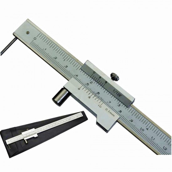 0-200mm Marking Vernier Caliper With Carbide Scriber Parallel Marking Gauging Ruler Measuring Instrument Tool