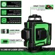 16/12 Line 360° Horizontal Vertical Cross 4D Green Light Laser Level Self-Leveling Measure Super Powerful Laser Beam