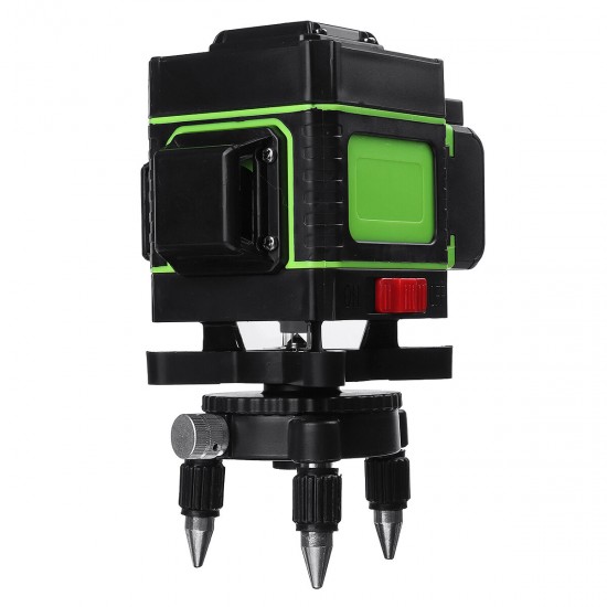 3D Laser Level 12 Lines Green Light 360° Self-levelling Rotary Cross-Line Laser EU Plug