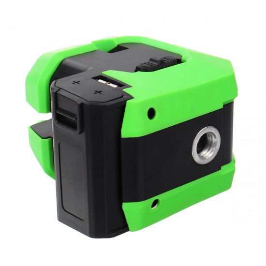 5 Lines USB Laser Level 360° Rotatable Self-Leveling Indoor Outdoor Green Light Horizontal Vertical Measuring Instruments