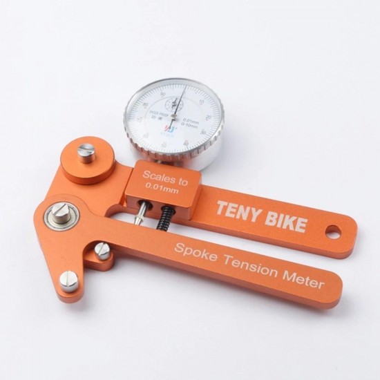 Aluminum Alloy Spoke Tension Meter Bikes Indicator Tensiometer Scales to 0.01mm Wheel Correction Rim Adjustment Tool