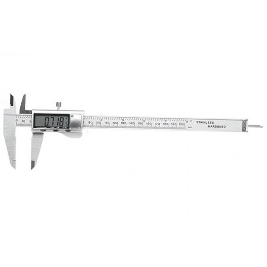 Digital Caliper 0-200mm 0.01mm Stainless Steel Electronic Vernier Caliper Metric/Inch Measuring Tool