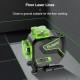 S04CG-L 16 lines 4D Cross Laser Level 4*360° Self-leveling Green Beam Lines USB Charge