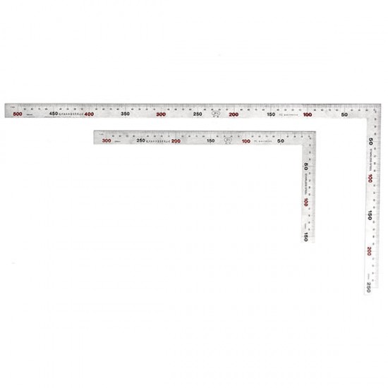 300mm/600mm 90 Degree Stainless Steel Square Ruler