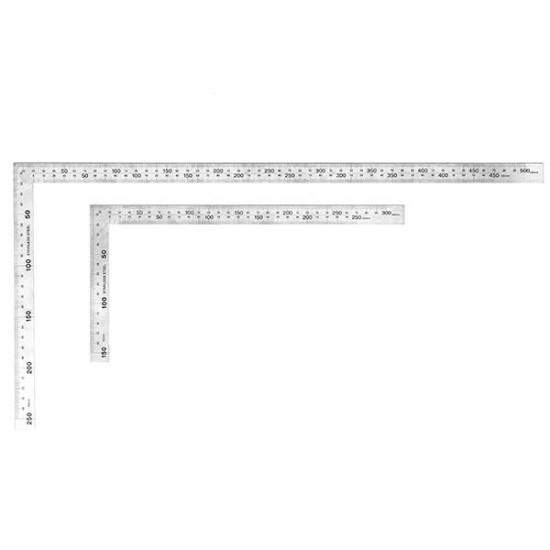 300mm/600mm 90 Degree Stainless Steel Square Ruler