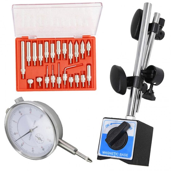 Magnetic Table Holder Set Pointer Dial Indicator + Magnetic Bracket + Probe Clamp High-Precision Mini Measuring Tool