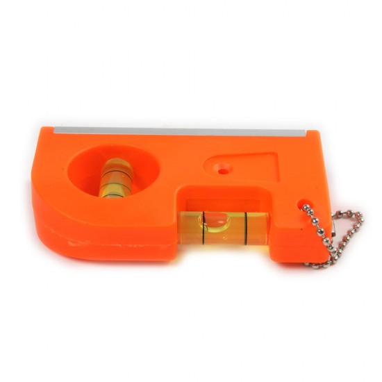 Mini Key Chain Level Ruler Small Portable Belt Type Buckle Type Level Magnetic Strong Aluminum Alloy