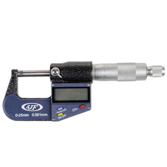 Professional 0-25mm Electronic Digital Micrometer 0.001mm Resolution