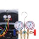 R12 R22 R404A R134A Refrigerant Manifold Gauge Air Condition Refrigeration Set Air Conditioning Tools with Hose and Hook