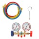 R12 R22 R404A R134A Refrigerant Manifold Gauge Air Condition Refrigeration Set Air Conditioning Tools with Hose and Hook