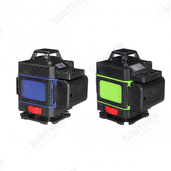 Rotary Laser Level Green 16 Lines 3D 360° Cross Line Self Leveling Measure Tool