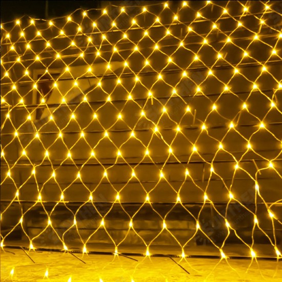 8Modes Waterproof Fishing Net Light LED String Light Outdoor Garden Decor