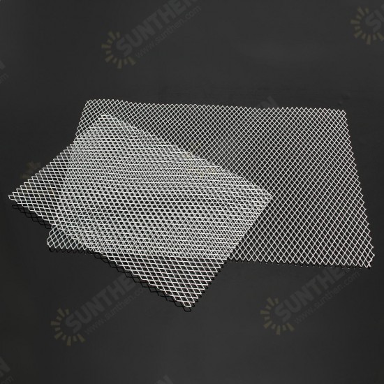 A5 A4 Size Aluminum Mesh Sheets Diamond Mesh Expandable Metal Raised Craft Plates