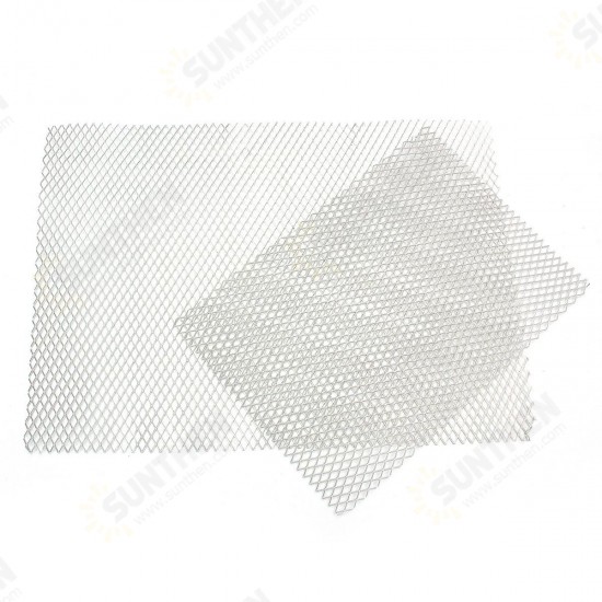 A5 A4 Size Aluminum Mesh Sheets Diamond Mesh Expandable Metal Raised Craft Plates