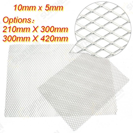 A5 A4 Size Aluminum Mesh Sheets Diamond Mesh Expandable Metal Raised Craft Plates