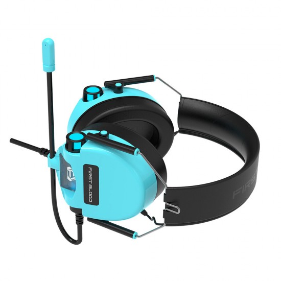 H10 Gaming Headset Foldable Headphone with Virtual 7.1 One-way Noise Reduction Microphone Colorful Light for PC Laptop