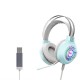 M10 7.1 Virtual Stereo Surround Sound Gaming Headset 3-in-1 USB Plug Noise Reduction 360° Adjustable Microphone Large 50mm Speaker