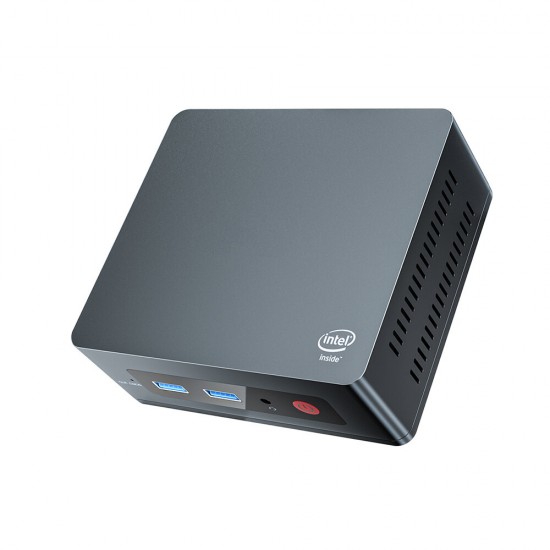 N4 Intel J4125 Quad Core 2.0GHz to 2.7GHz Mini PC 8GB DDR4 256GB M.2 SSD WiFi5 LAN 2HDMI Double Screen 4K Output Windows10 Pro Mini Computer