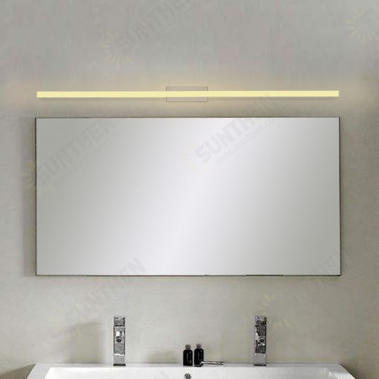 120cm 20W 96 LED Mirror Front Lamp Morden Wall Lamp Stainless Steel 1600LM 85-265V