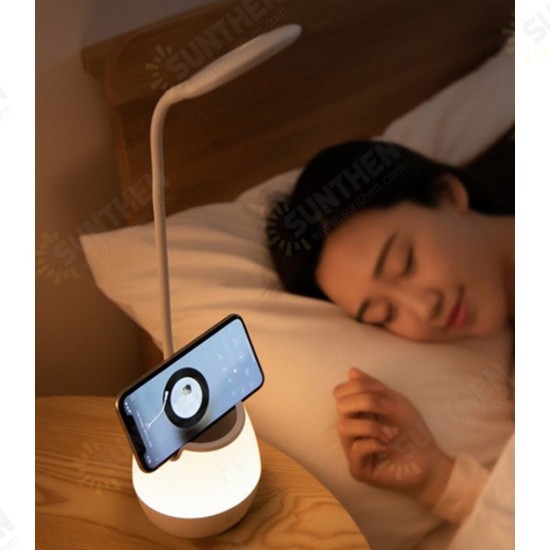 Multifunctional USB Rechargeable Touch Dimmable LED Table Lamp Pen Holder Colorful Night Light